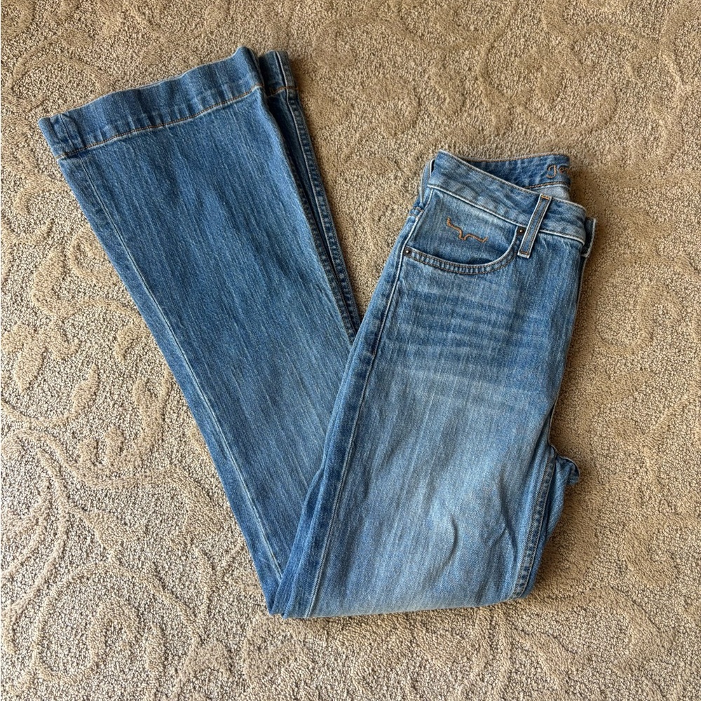 Kimes Ranch Women's Light Blue Flare Jeans
